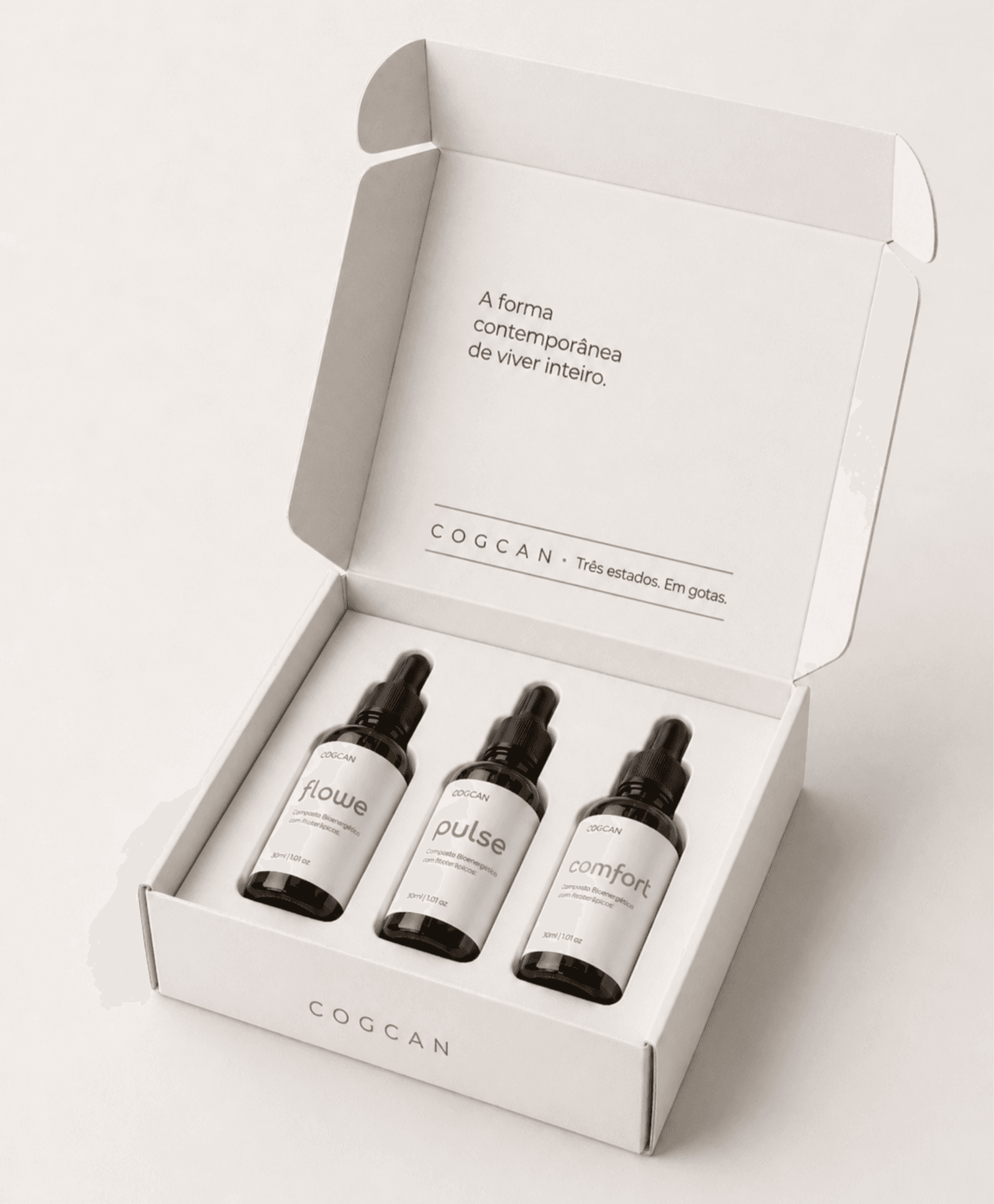 Kit COGCAN — Flowe, Pulse e Comfort em gotas
